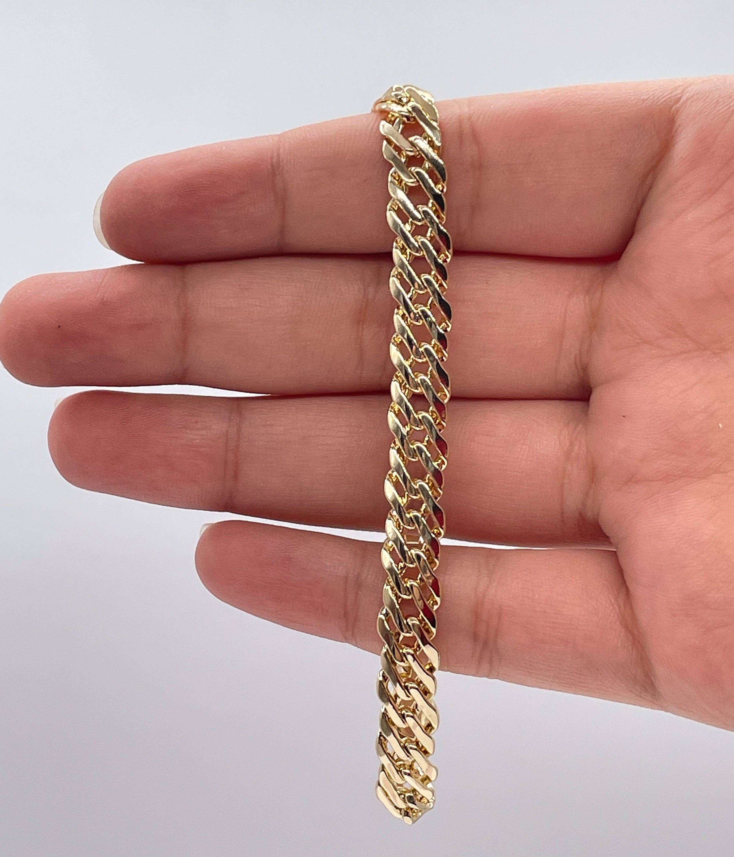 18k Gold Filled Double Cuban link Bracelet