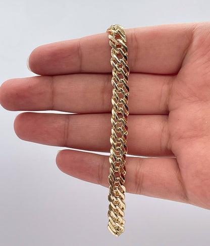 18k Gold Filled Double Cuban link Bracelet