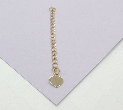 18k Gold Filled 2&quot; Extender Chains for Jewelry DIY: Ball
