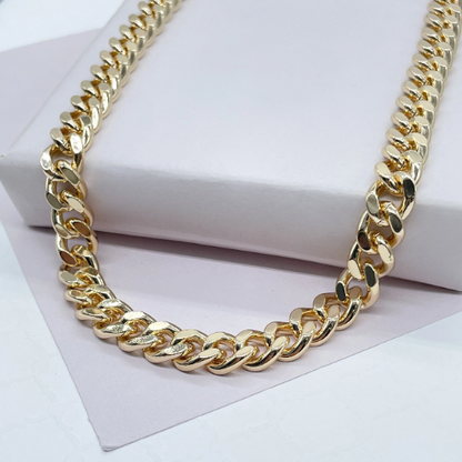 18k Gold Filled 9mmThick Cuban Link Chain Wholesale Jewelry: 26