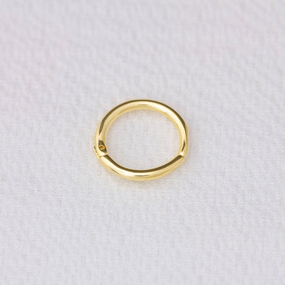 Mini Seamless Clicker Hoop Earrings: 9mm