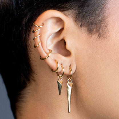 Mini Seamless Clicker Hoop Earrings: 11mm